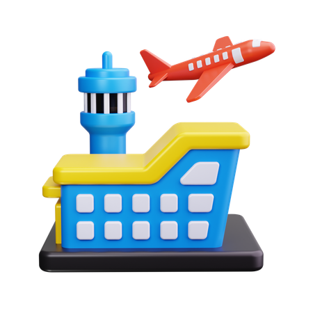 Aéroport  3D Icon