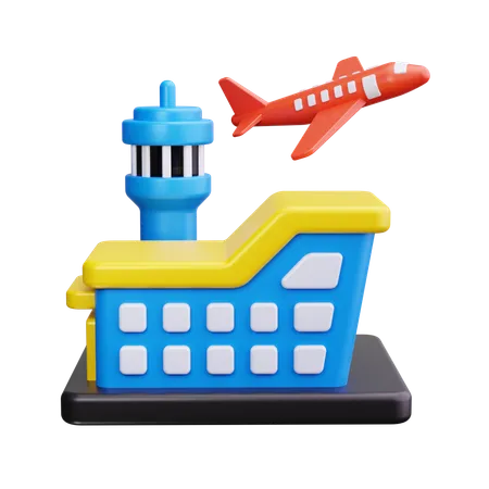 Aéroport  3D Icon