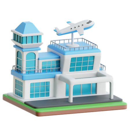 Aéroport  3D Icon