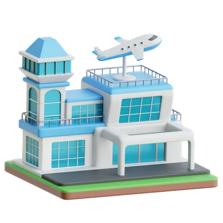 Aéroport  3D Icon