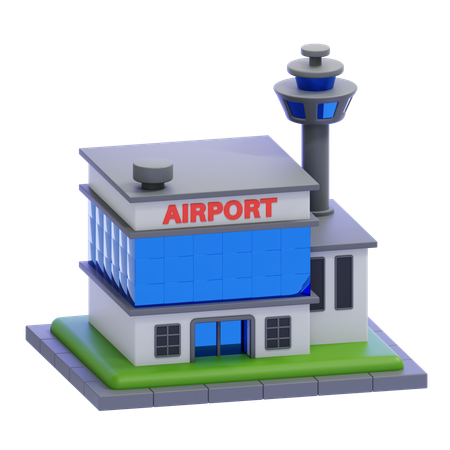 Aéroport  3D Icon