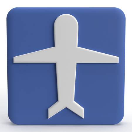 Aéroport  3D Icon