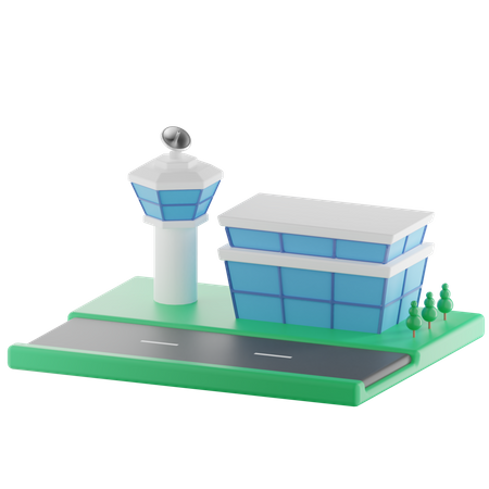 Aéroport  3D Illustration