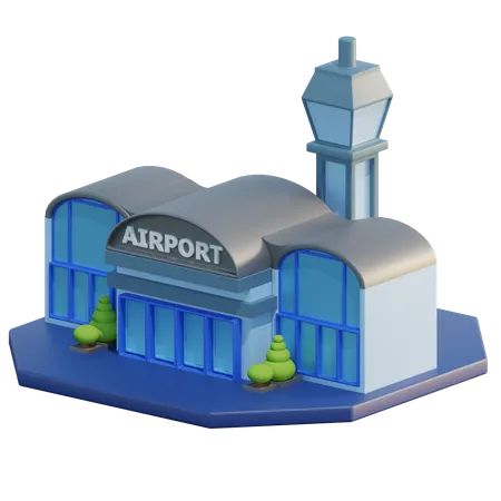 Aéroport  3D Icon