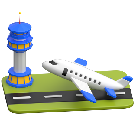 Aéroport  3D Icon