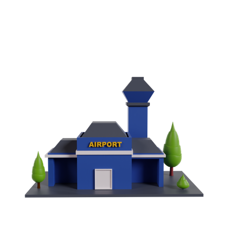 Aéroport  3D Icon