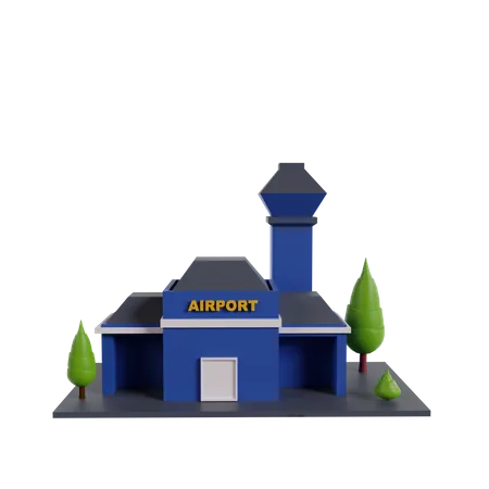 Aéroport  3D Icon