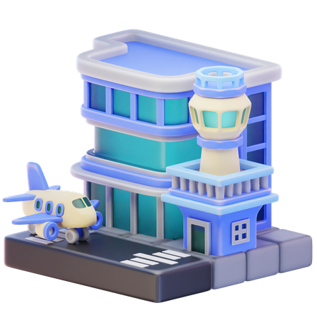 Aeroporto  3D Icon