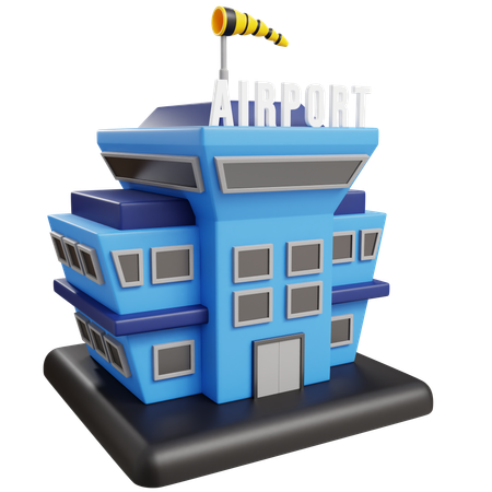 Aeropuerto  3D Icon