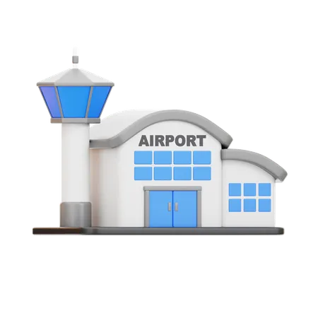 Aeropuerto  3D Icon