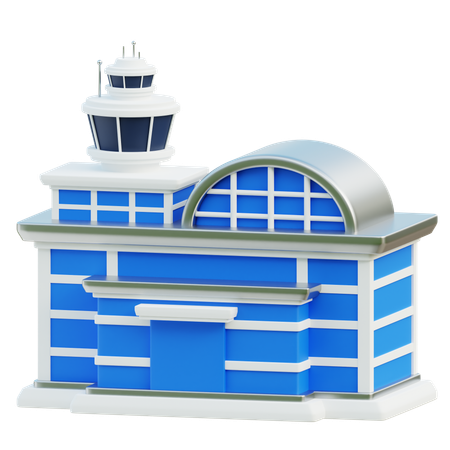 Aeropuerto  3D Icon