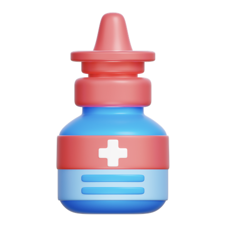 Aerosol nasal  3D Icon