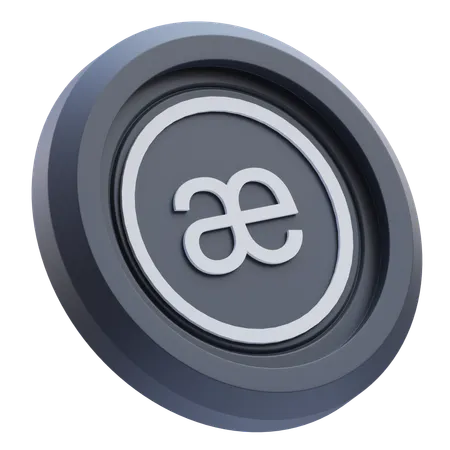 Criptomoneda aevo  3D Icon