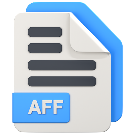 Aff File  3D Icon