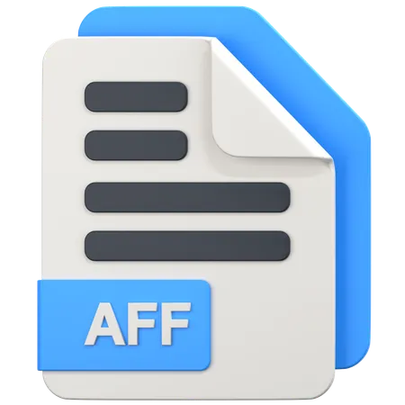 Aff File  3D Icon