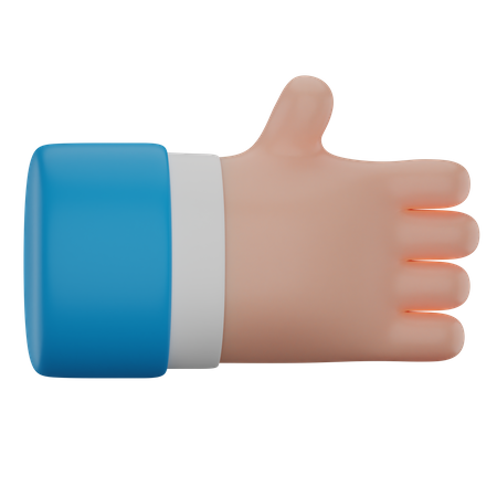 Traiter poignée de main geste de la main  3D Icon