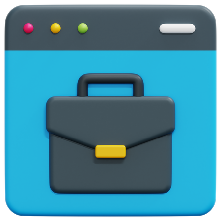 Business en ligne  3D Icon