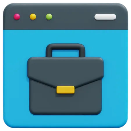 Business en ligne  3D Icon