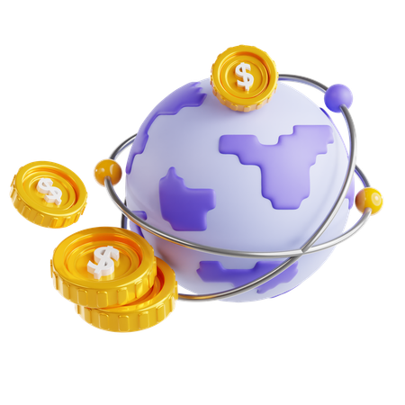 Affaires mondiales  3D Icon