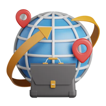 Affaires mondiales  3D Icon