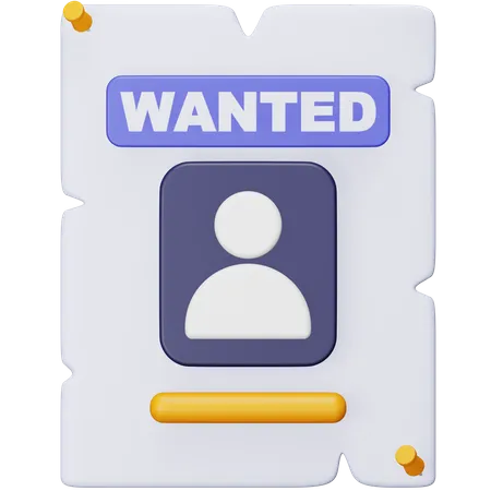 Avis de recherche  3D Icon