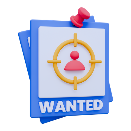 Avis de recherche  3D Icon