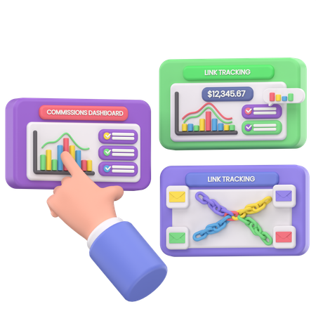 Affiliate marketing  3D Icon