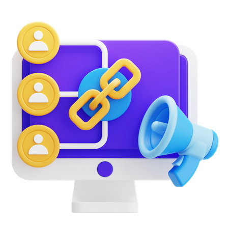 Affiliate Marketing  3D Icon