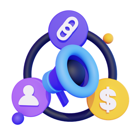 Affiliate Marketing  3D Icon