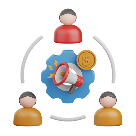 Affiliate Marketing  3D Icon