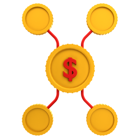 Affiliation Network  3D Icon