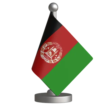 Afganistan Desk Flag  3D Icon