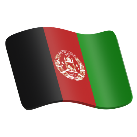 Afganistan Flag  3D Icon