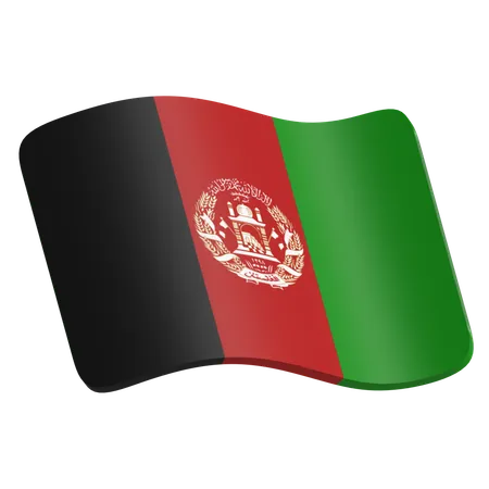 Afganistan Flag  3D Icon