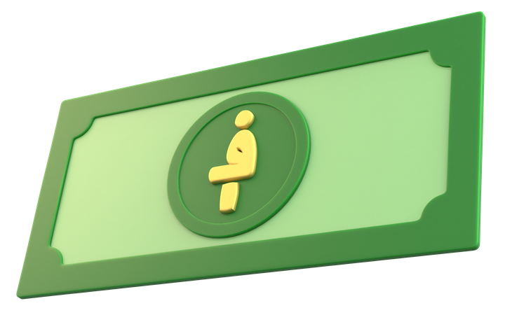 Afghani Money 3D Icon