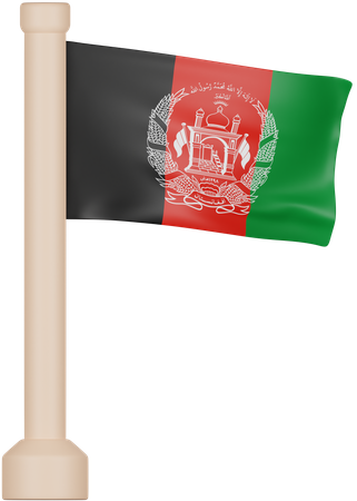 Afghanistan Flag  3D Icon