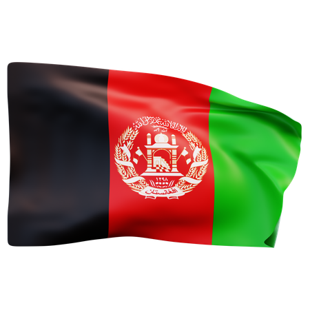 Afghanistan Flag  3D Icon