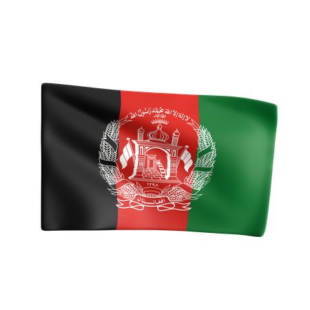 Afghanistan Flag  3D Icon