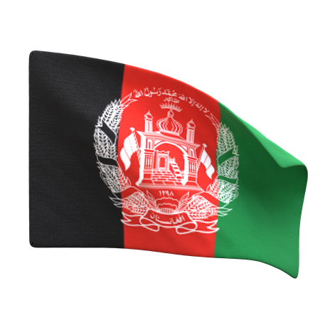 Afghanistan Flag  3D Icon