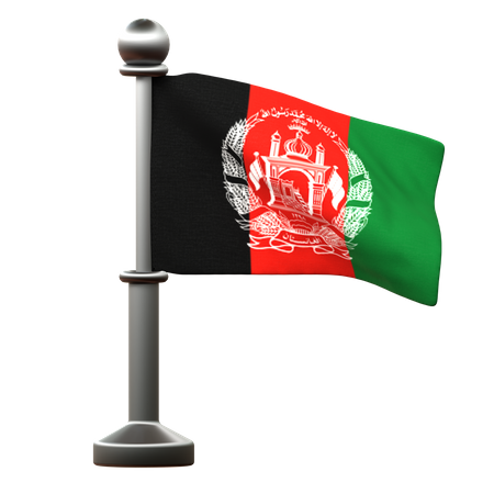 Afghanistan Flag  3D Icon