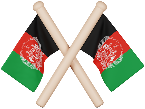Afghanistan Flag 3D Icon