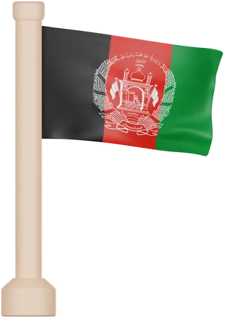 Afghanistan Flag 3D Icon