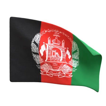 Afghanistan Flag  3D Icon