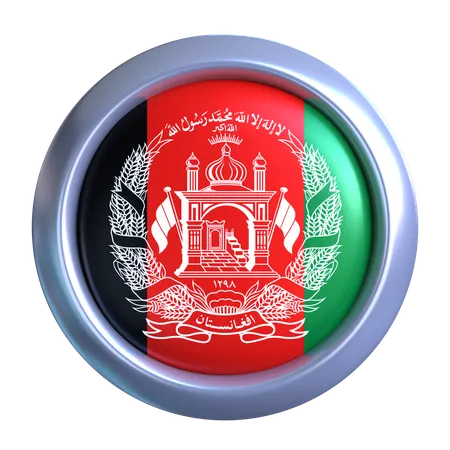 Afghanistan Flag Emblem  3D Icon