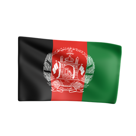 Afghanistan flagge  3D Icon