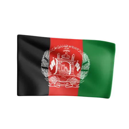 Afghanistan flagge  3D Icon