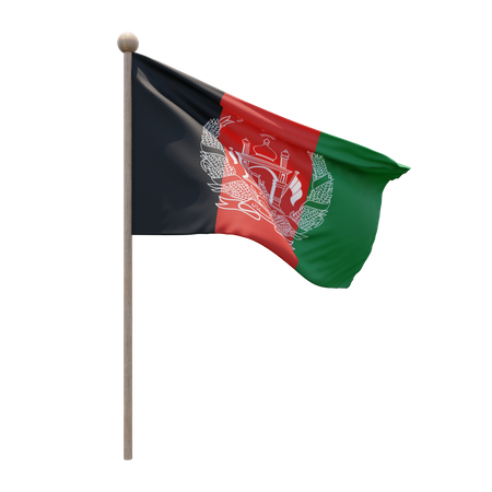 Afghanistan Flagpole  3D Icon