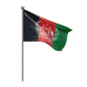 afghanistan flag 3d logo