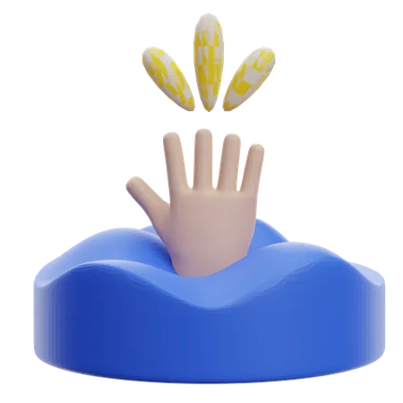 Afogamento  3D Icon