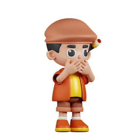 Afraid Artist  3D Icon